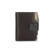2016 Qualité Garantie Hommes En Cuir Zipper Pliante ID de Crédit Titulaire de la Carte D’embrayage Portefeuille Portefeuille en homens carteiras Anne