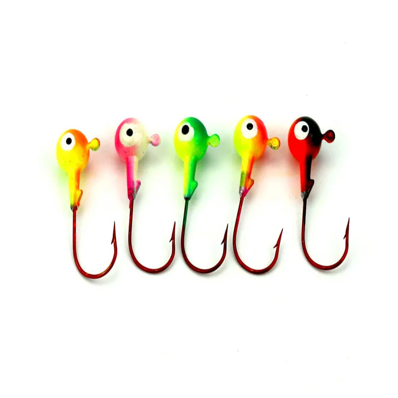 

Colourful 5pcs/lot Metal fishing hook good quality big size hooks 4cm 6.98g fresh water ball form seaknisht brand manual