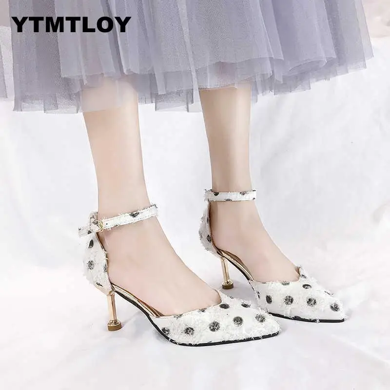 

Autumn New Women's Single Shoes Korean Fashion Fine With Shallow Mouth Pointed High Heels Wild Casual Work Shoes Sexy Pumps 2019