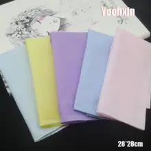 5 шт./лот 28 см модные хлопковые в полоску кружево печатных для женщин квадратный платок дамы носовой платок дети полотенца вечерние рождеств