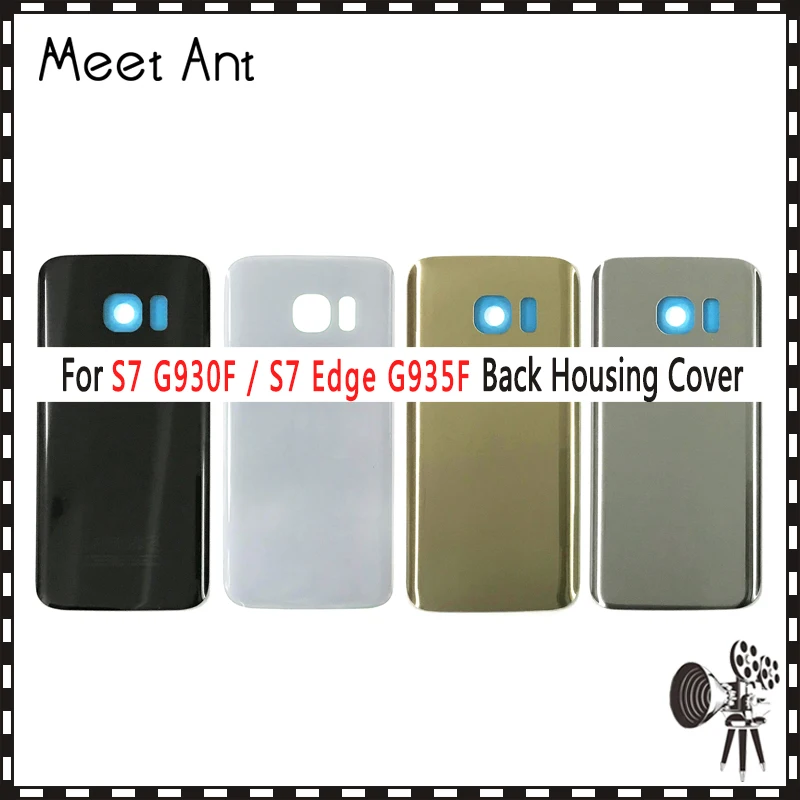 

AAA High quality For Samsung galaxy S7 G930F G930 / Edge G935F G935 Back Housing Battery Cover Door Rear Cover