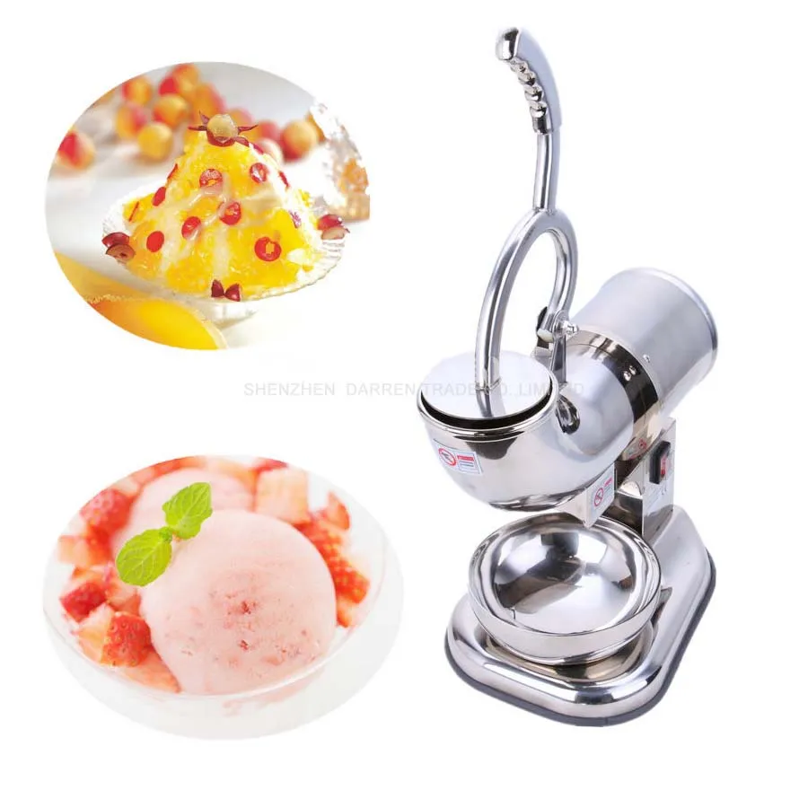 

110v/220v Ice Shaver Snow Ice Maker Stainless Steel Snow Cone Machine Ice Crusher Maker Ice Cream Machine ZY-SB114