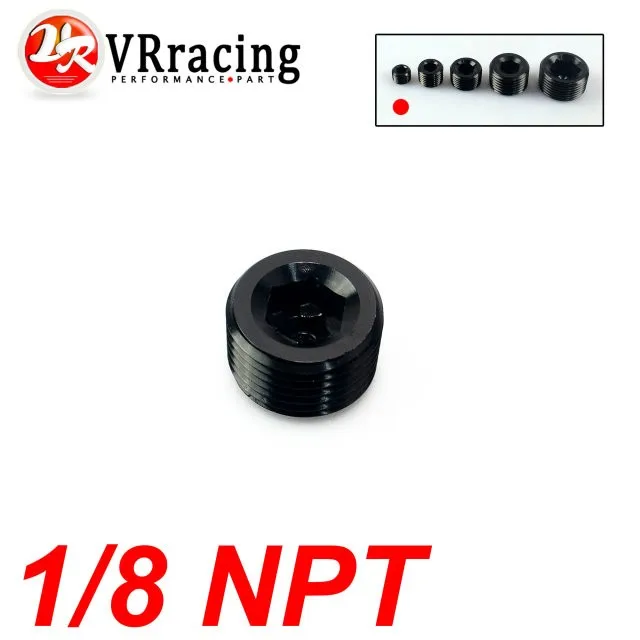 

VR RACING - 1/8" NPT Pipe Thread Allen Socket Plug black npt plug VR-SL932-02