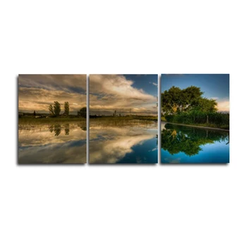 

Abstract Scenery Poster 3 Panel Vintage Canvas Oil Painting Wall Art For Living Room Home Decor Paintings on the Wall No Frame