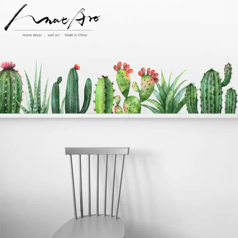 Moderno Nordicos Casa Decoracion De Pared Arte Cactus Tropical