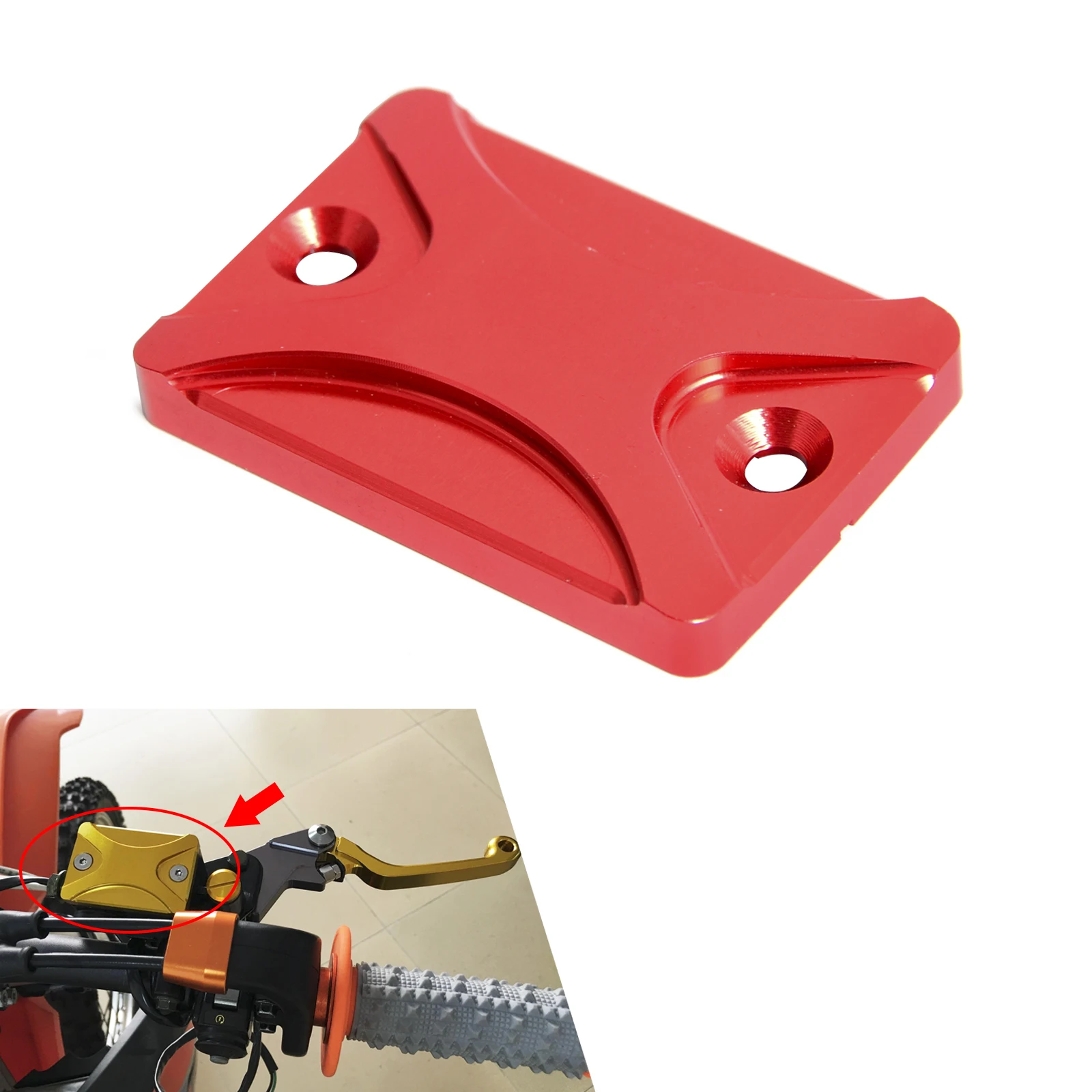 

CNC Front Brake Reservoir Cover For Honda CRF250L/M XR250 XR230 XR400 CRM250R XR50 100 FTR223 TRX450R TRX250EX 300EX 400EX