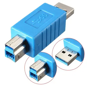 

10pcs usb3.0 Type A Male to Type B Male Plug Adapter Converter For PC Printer