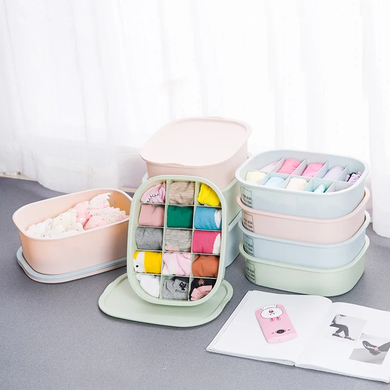 Drawer Organizers Underwear Storage Box Ties Socks Shorts Bra Casket Scarf Container 10/15cells Clothes Sorting Boxes Drawer Organizers Underwear Storage Box Ties Socks Shorts Bra Casket Scarf Container 10/15cells Clothes Sorting Boxes