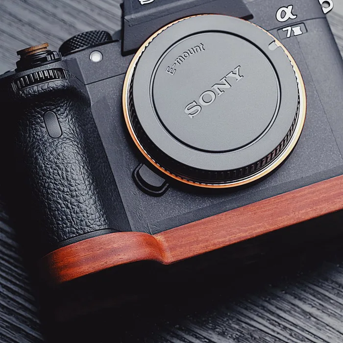 Wooden Quick Release L Plate / L Bracket Hand Grip Holder Perfect fit for Sony A7R3  A7 A9