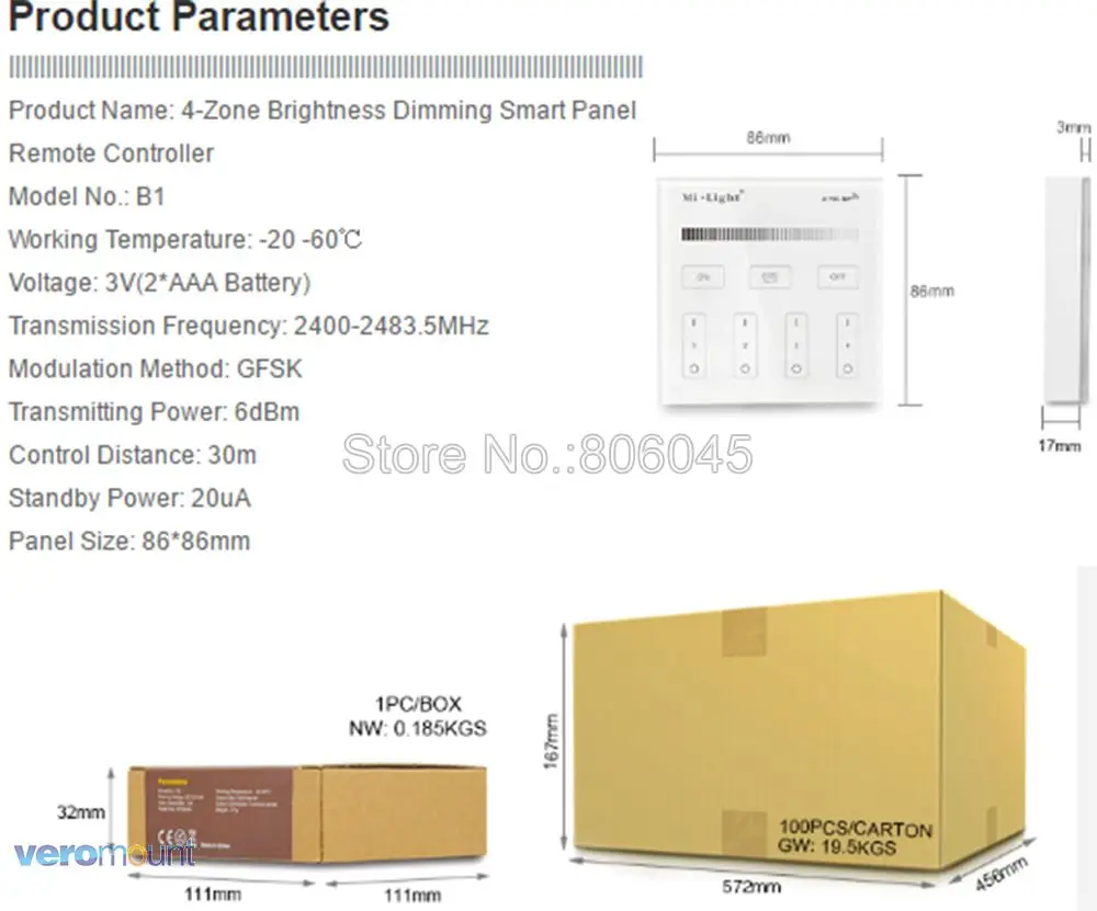 Miboxer FUT036 регулятор яркости DC12-24V 10 А регулируемая яркость для светодиодной ленты с 2,4G беспроводной сенсорный пульт дистанционного управления Поддержка Wi-Fi