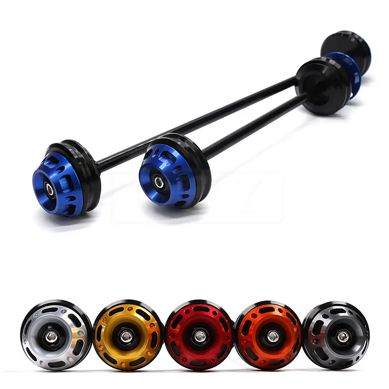 

Motorcycle Front Rear Axle Fork Wheel Protector Crash Sliders Falling Protection For Yamaha MT09 FZ09 2014 - 2017 MT-09 FZ-09 16