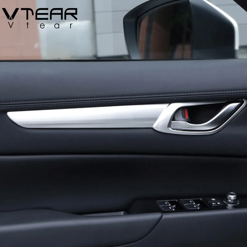 Us 17 25 31 Off Vtear For Mazda Cx 5 Cx5 2017 2018 Car Interior Door Handle Handrail Panel Cover Abs Chrome Trim Strip Decoration Accessories In