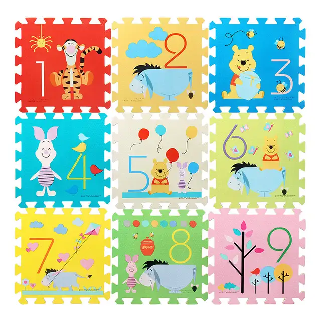 Winnie Car Cute Educational Soft Eva Floor Puzzles Crawling Play