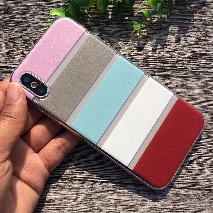 Мягкий чехол для телефона iPhone X 7 Plus Силиконовые Роза Фрукты животных Еда iPhoneX 8 Shell