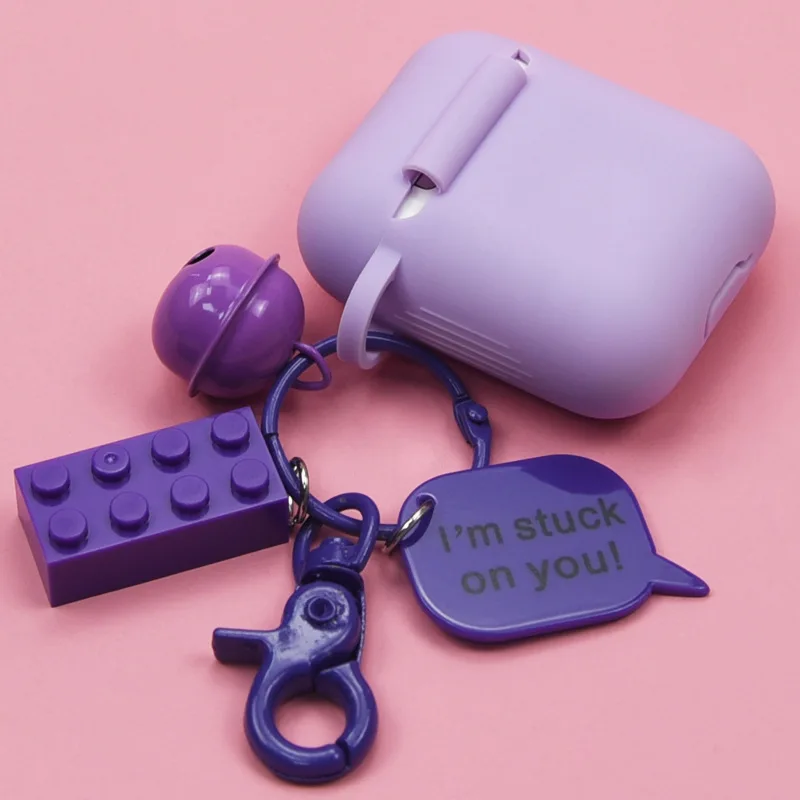 

Cartoon Silicone Case for pple Airpods Wireless Headphone Case Cute Pendant For Apple Airpods Shockproof Cover 2yw