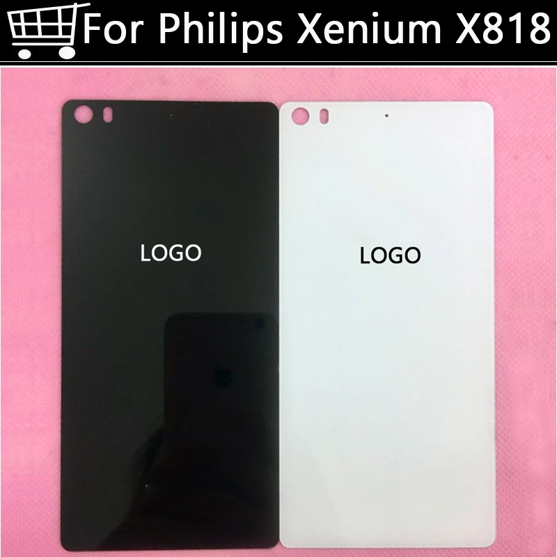 Kualitas Tinggi Dengan Logo Back Cover Untuk Philips Xenium X818 Baterai Back Housing Case Pengganti Bagian Pintu Ponsel Rumah Frame Aliexpress