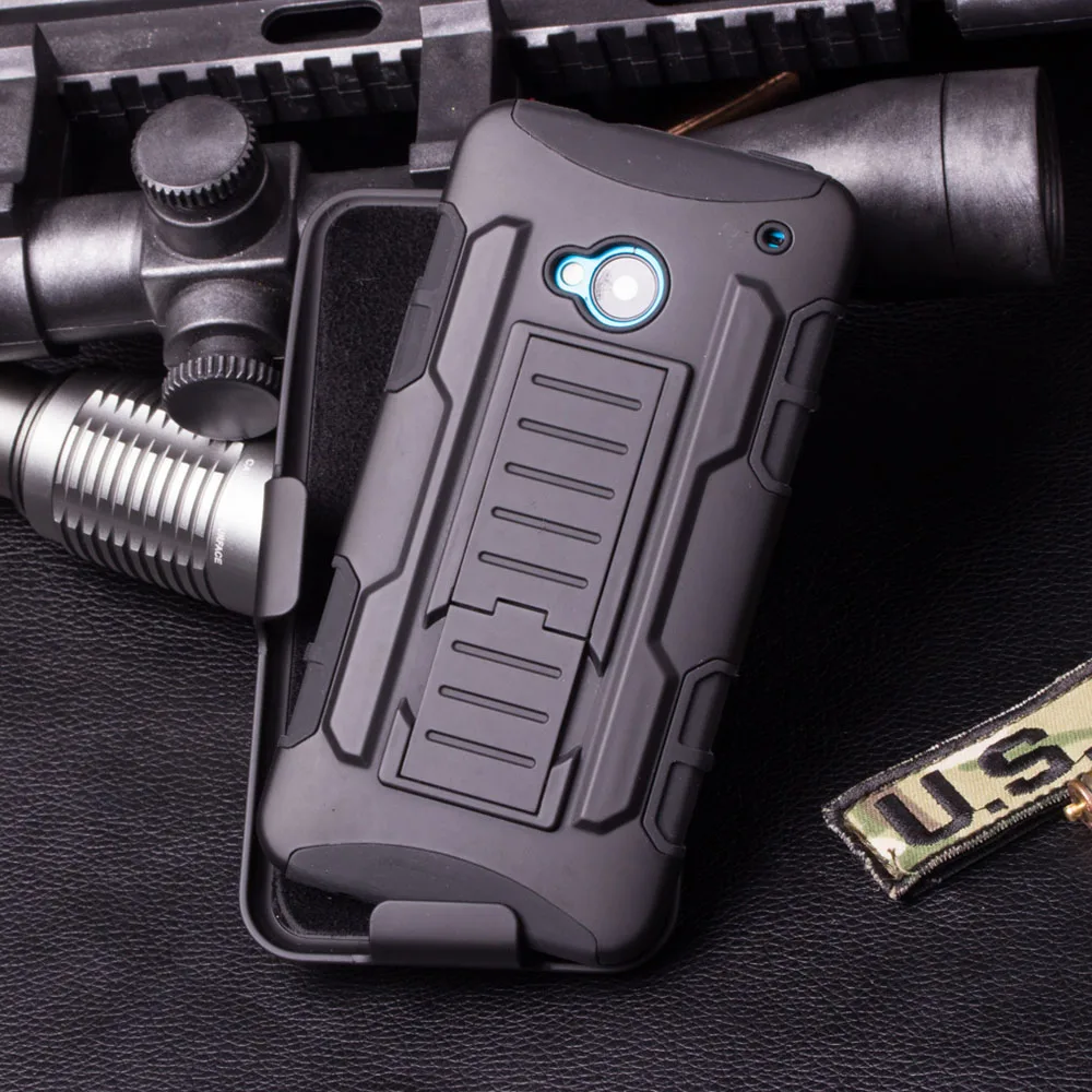 Case For HTC One M7 M8 M9 Case Cover Luxury Shockproof Holster Silicone Hard Case For HTC One M7 M8 M9 Cell Phone Shell Cover