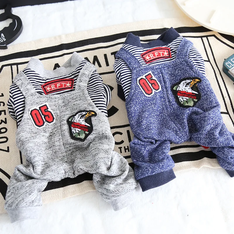 

Striped Eagle Pet Dog Clothes Winter Warm Dog Bathrobe Jumpsuits Dog Pajamas Thick Coats Clothing For Dogs Cat Yorkie Maltese