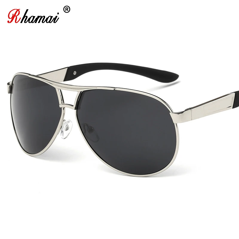 

RHAMAI Sunglasses Men Brand Designer Sun Glasses Driving Oculos De Sol Masculino Grandmaster Square Pilot Sunglass