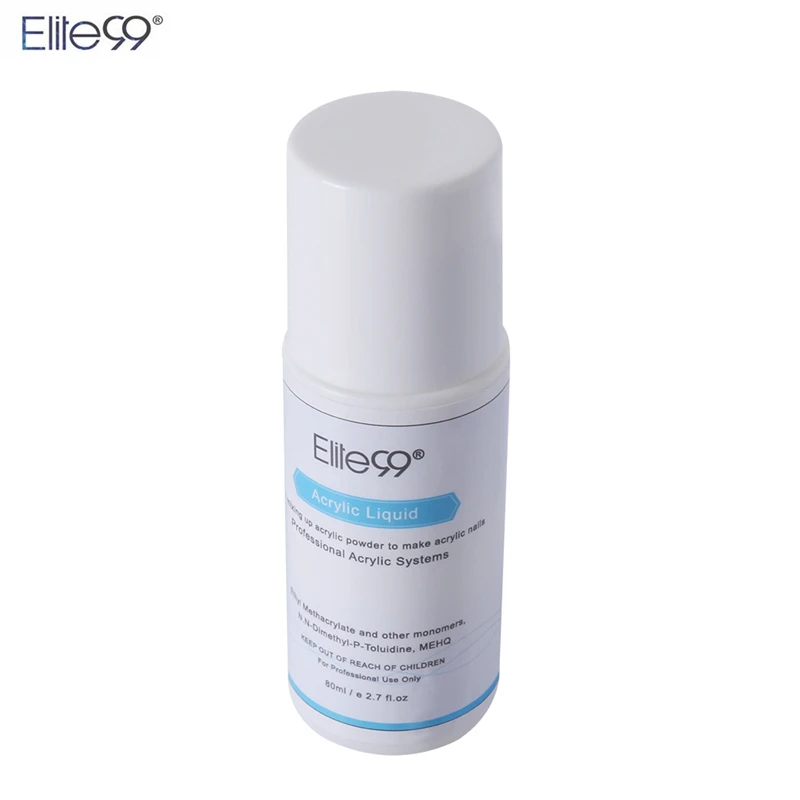 Elite99 Acrylic Liquid Monomer False Acrylic Nail Art 80ml Salon Tool Manicure Nail Art For Acrylic Powder Dust Nails Tips Elite99 Acrylic Liquid Monomer False Acrylic Nail Art 80ml Salon Tool Manicure Nail Art For Acrylic Powder Dust Nails Tips