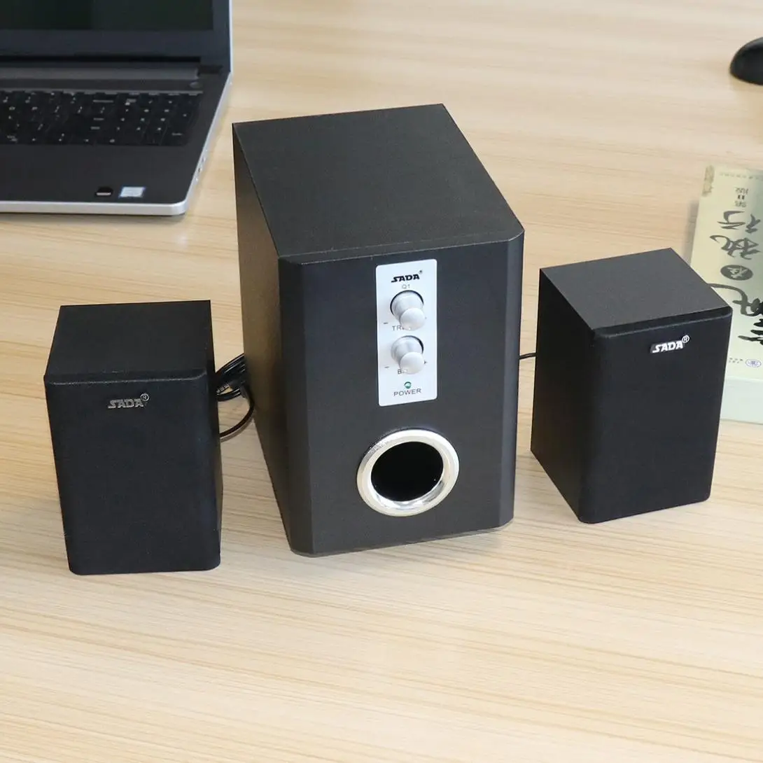 Беспроводной Bluetooth 2,1 комбинированный сабвуфер динамик Колонка компьютер громкий динамик с TF USB для настольного ПК ноутбука мобильного телефона