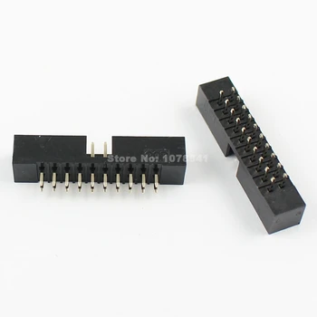 

10 Pcs Per Lot 2mm 2x10 Pin 20 Pin Straight Male Shrouded PCB Box header IDC Socket