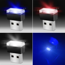 Автомобильный USB светодиодный декоративный светильник для volvo peugeot 3008 golf mk6 bmw f20 mazda 6 atenza golf r mk7 polo audi q5