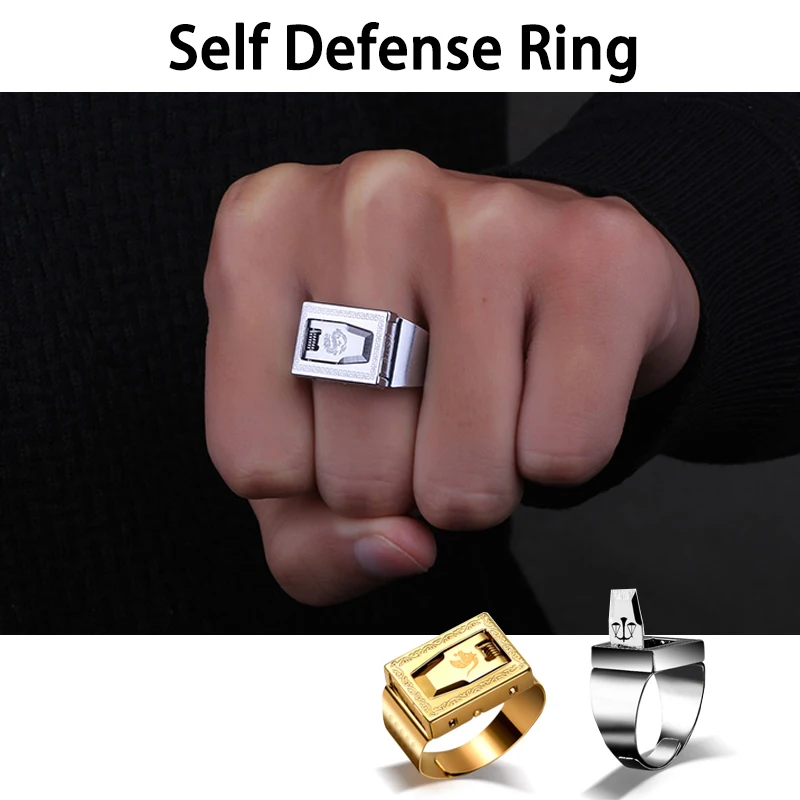 YUZE военной самообороны кольцо Нержавеющая сталь раза сравнить Peel Карманный карабин бумажная лента Ножи открытый самообслуживания выжить