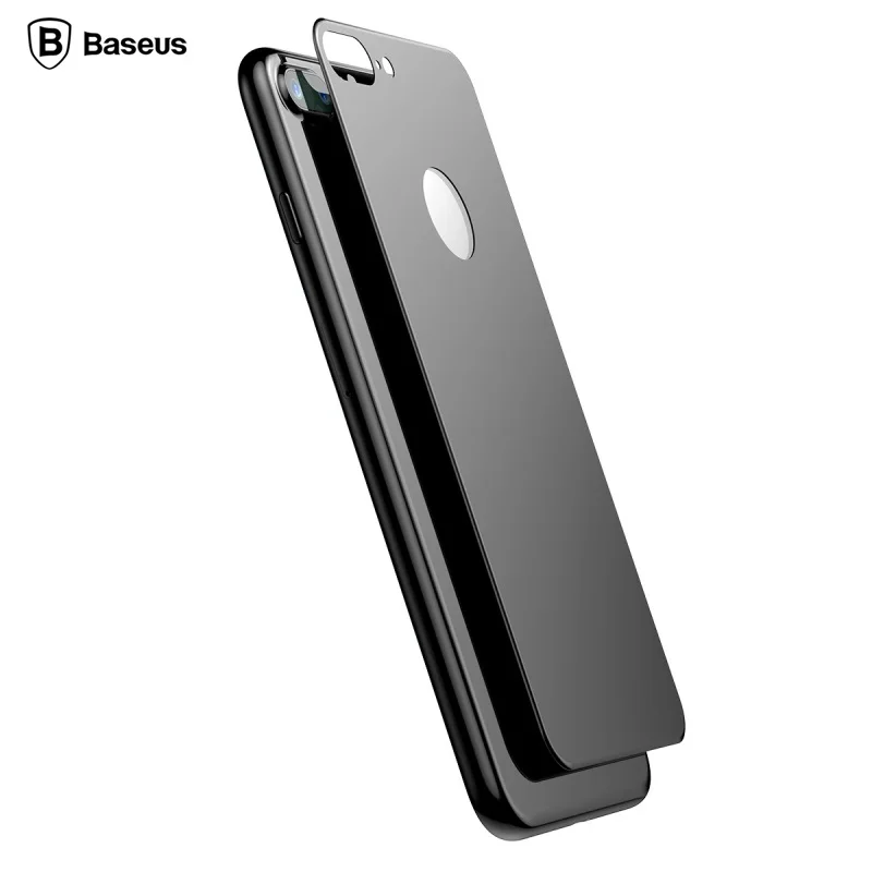 BASEUS for iPhone 7 Back Glass Protector Matte 0.33mm Are Edge Tempered