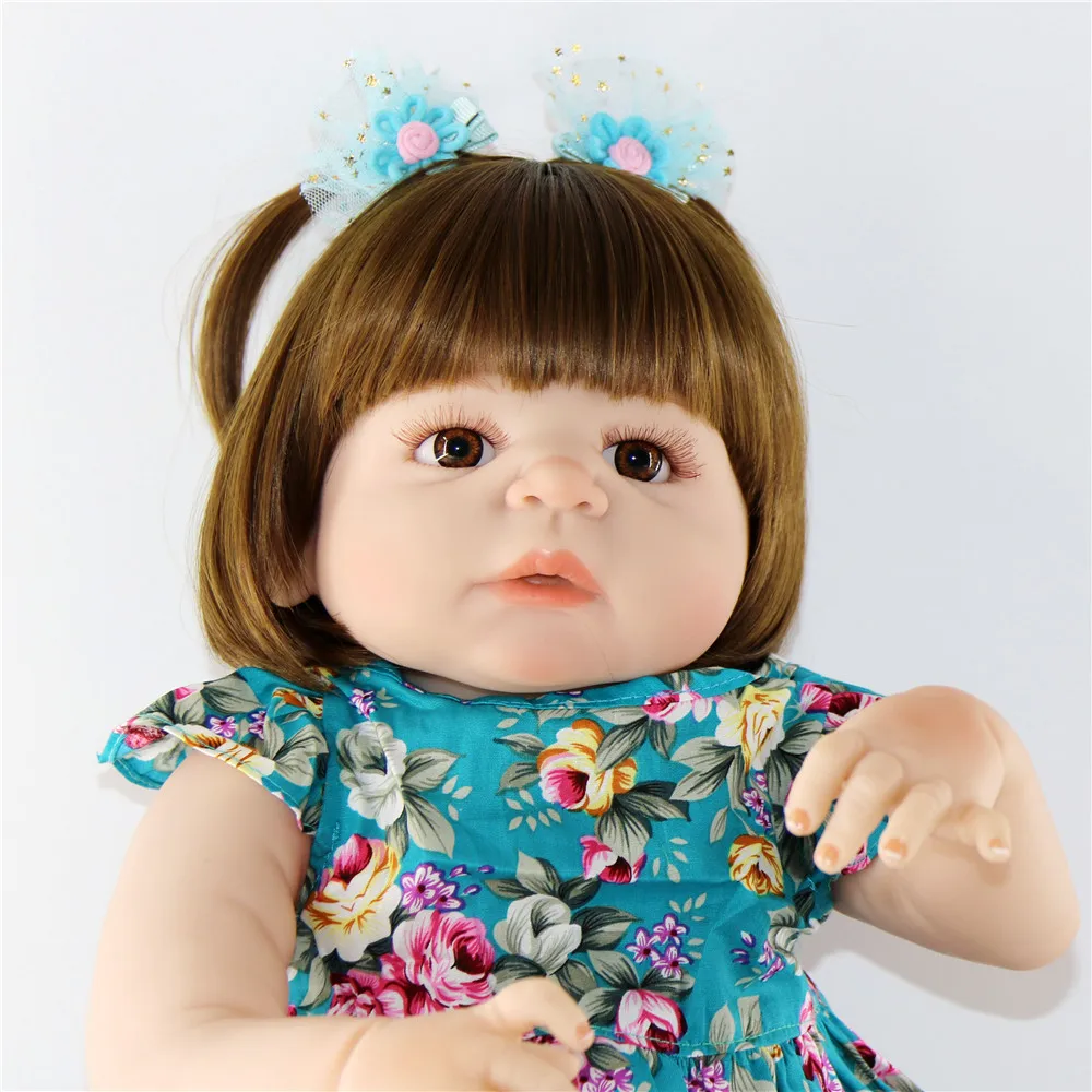Креативная кукла 55 см все силиконовые виниловые куклы Reborn Baby doll милые новорожденные Принцесса Девочка Младенцы Малыши куклы ребенок