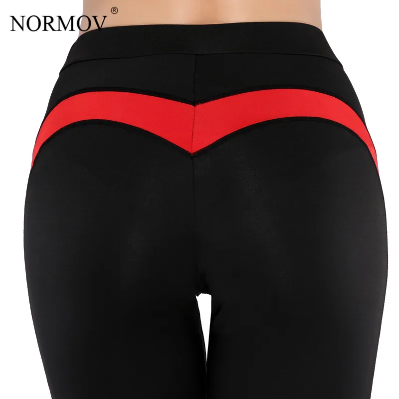 Normov Мода сердце push up Осень Леггинсы Женщины Высокая Талия Леггинсы Activewear тонкий полиэстер Леггинсы S-XL