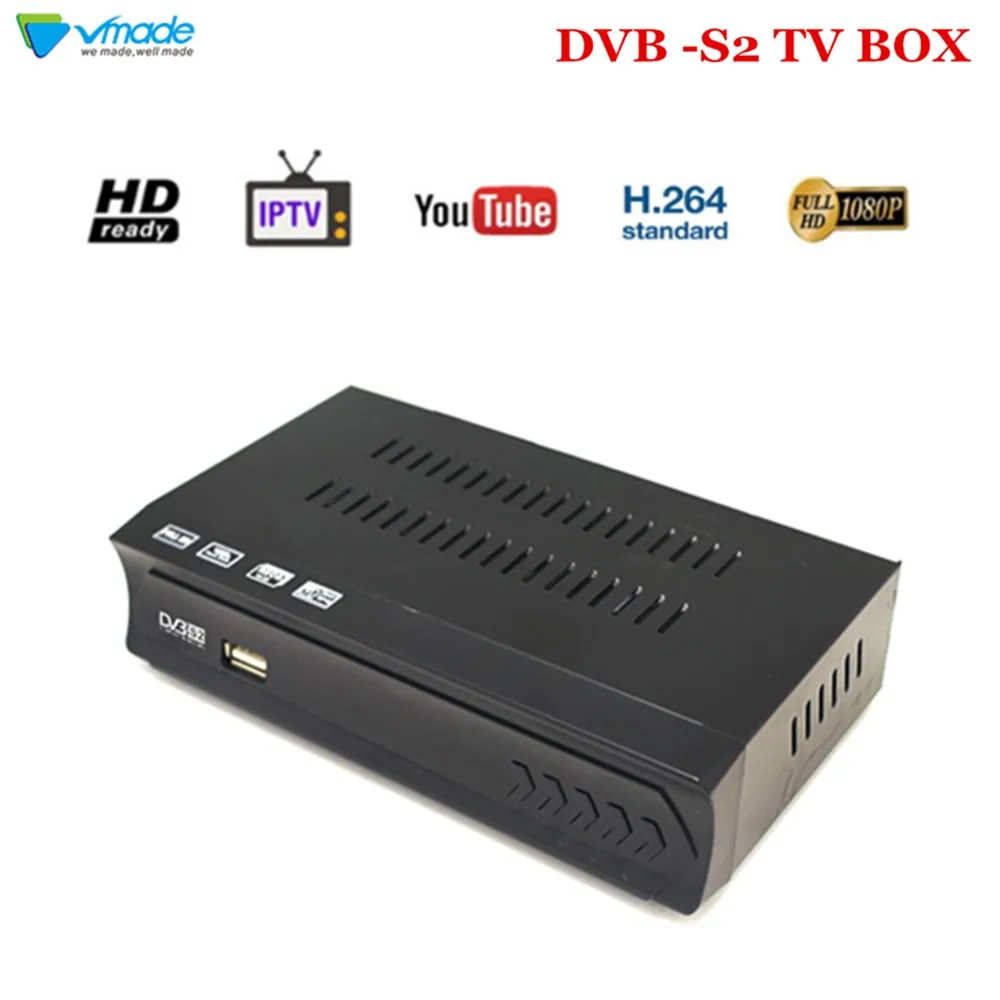 Satellite TV Receiver Decoder Tuner AV2018 DVB S2 + USB WIFI Dongle