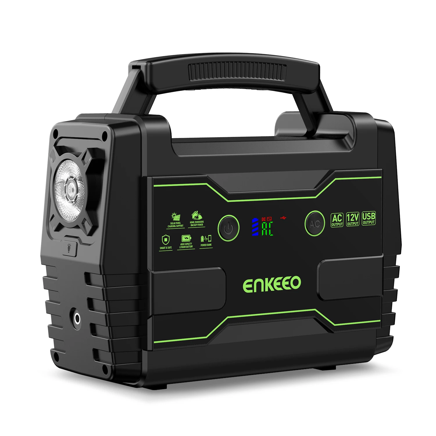 Enkeeo S155 155Wh Portable Power Source QC3.0 Power Station with ...