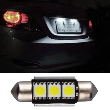 

1Pcs Heat sink Super Bright 36MM 3SMD 5050 SMD C5W Interior Festoon car LEDs Festoon Dome Light Bulb Reading Lights