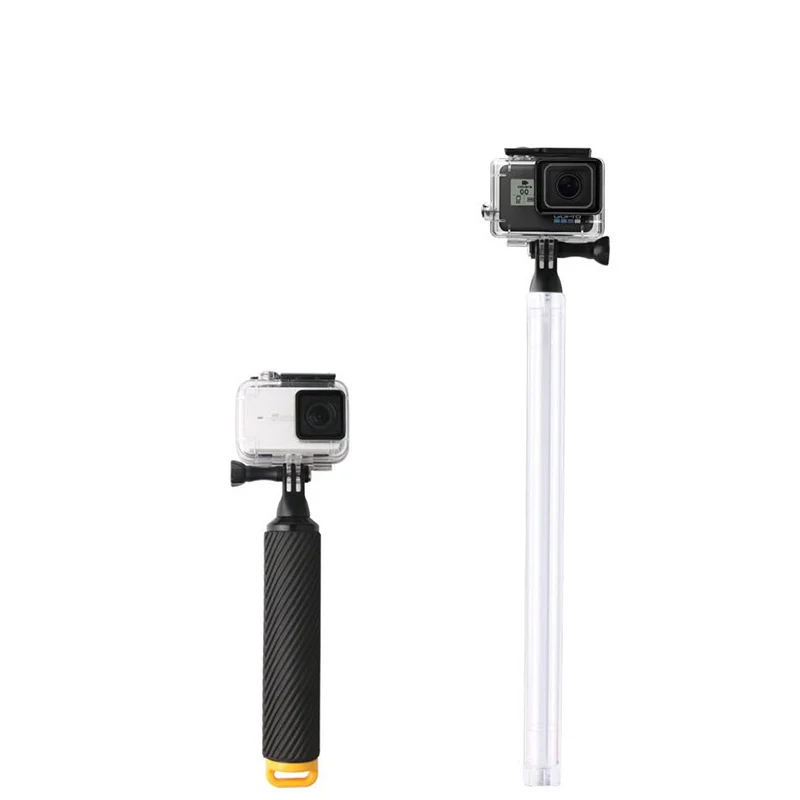 Поплавок селфи палка прозрачный водонепроницаемый монопод для GoPro Hero 7 6 5 4 3+ Session SJCAM eken Xiaomi Yi 4K Go Pro Экшн-камера