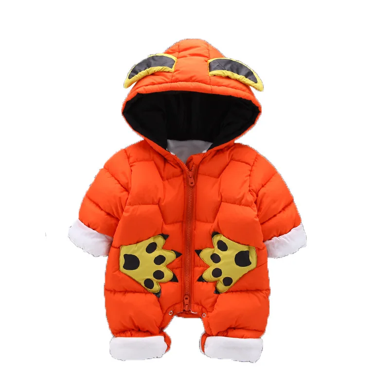 

2018 Thicken Baby Rompers Overalls Bodysuit Winter Jumpsuit Newborn for Girls Boys Down Snowsuit Infant Snow Wear Baby Clothes