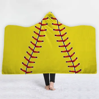 

Sports Ball Series Hooded Blanket 3D Guitar Sherpa Fleece Wearable Blanket Adults Musical Instrument Throw Blanket