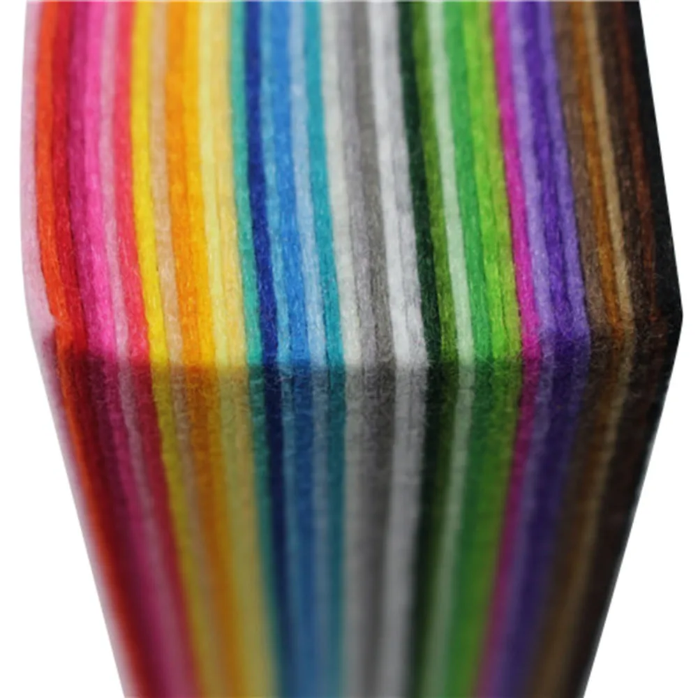 

40Pcs Non Woven Felt Fabric Thick Polyester Felt Cloth DIY Package for Sewing Dolls Craft Ecologically Sustainable