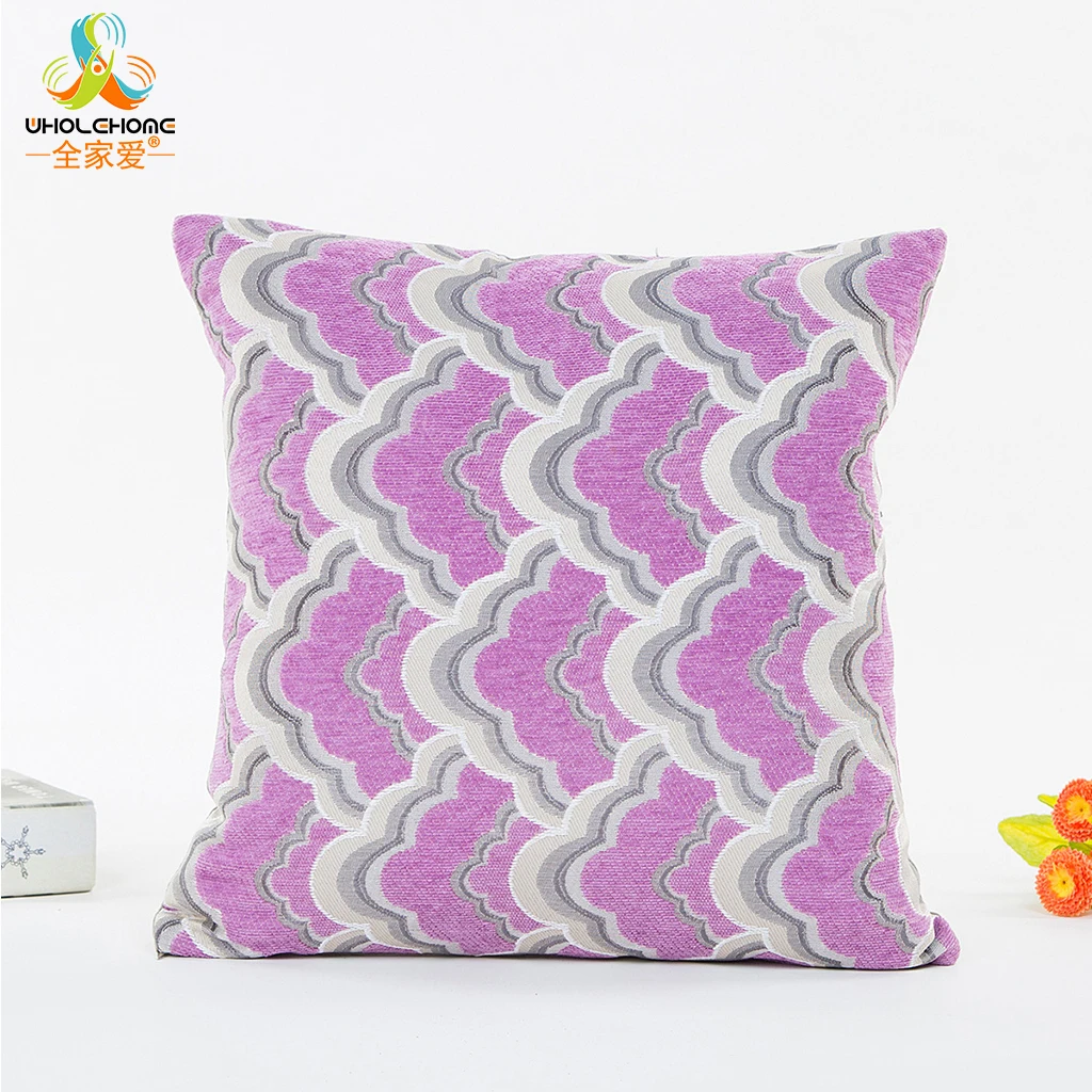 Spandex Fabric Pillow Case Square Pillowcase Sea Wave Striped Cushion