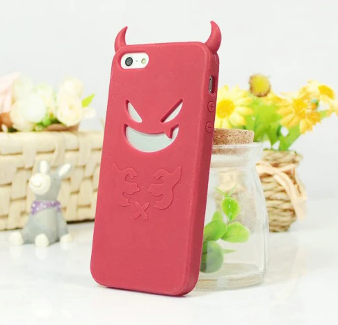

Devil Soft Silicone Rubber Gel Case Cover Skin For iPhone SE, 5S, 5