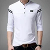 Liseaven Men T Shirt Man Long Sleeve tshirt Men's Clothing Mandarin Collar T-Shirts Tops & Tees Male Tshirts ► Photo 2/6