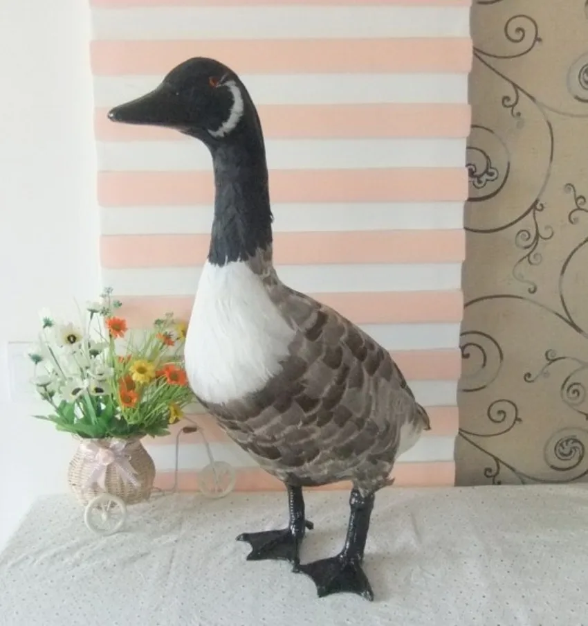 new big simulation wild goose toy lifelike bird doll wild goose gift