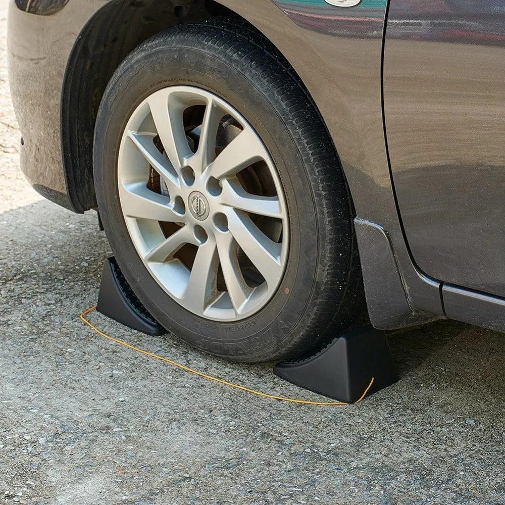 Universal Slip Stoppers,1 Pair Car ABS Plastic Anti-slip Block Tyre Slip Stopper Wheel Alignment Block Tire Support Pad Universal Slip Stoppers,1 Pair Car ABS Plastic Anti-slip Block Tyre Slip Stopper Wheel Alignment Block Tire Support Pad
