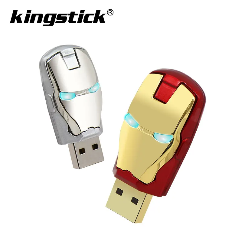 Металлический Usb флеш-накопитель «Железный человек», флеш-накопитель «супергерой», 32 ГБ, 64 ГБ, 16 ГБ, 8 ГБ, 128 ГБ, флеш-накопитель, u-диск, память, usb-накопитель