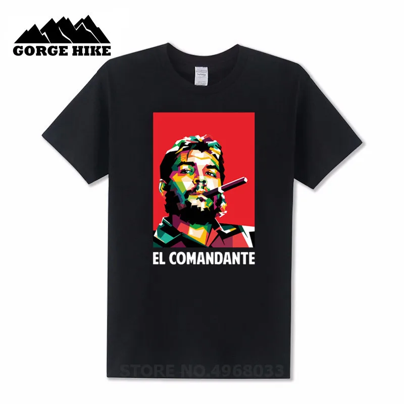 Футболка с забавным принтом EL Comandante Che Guevara футболка надписью this is battle to the death we war