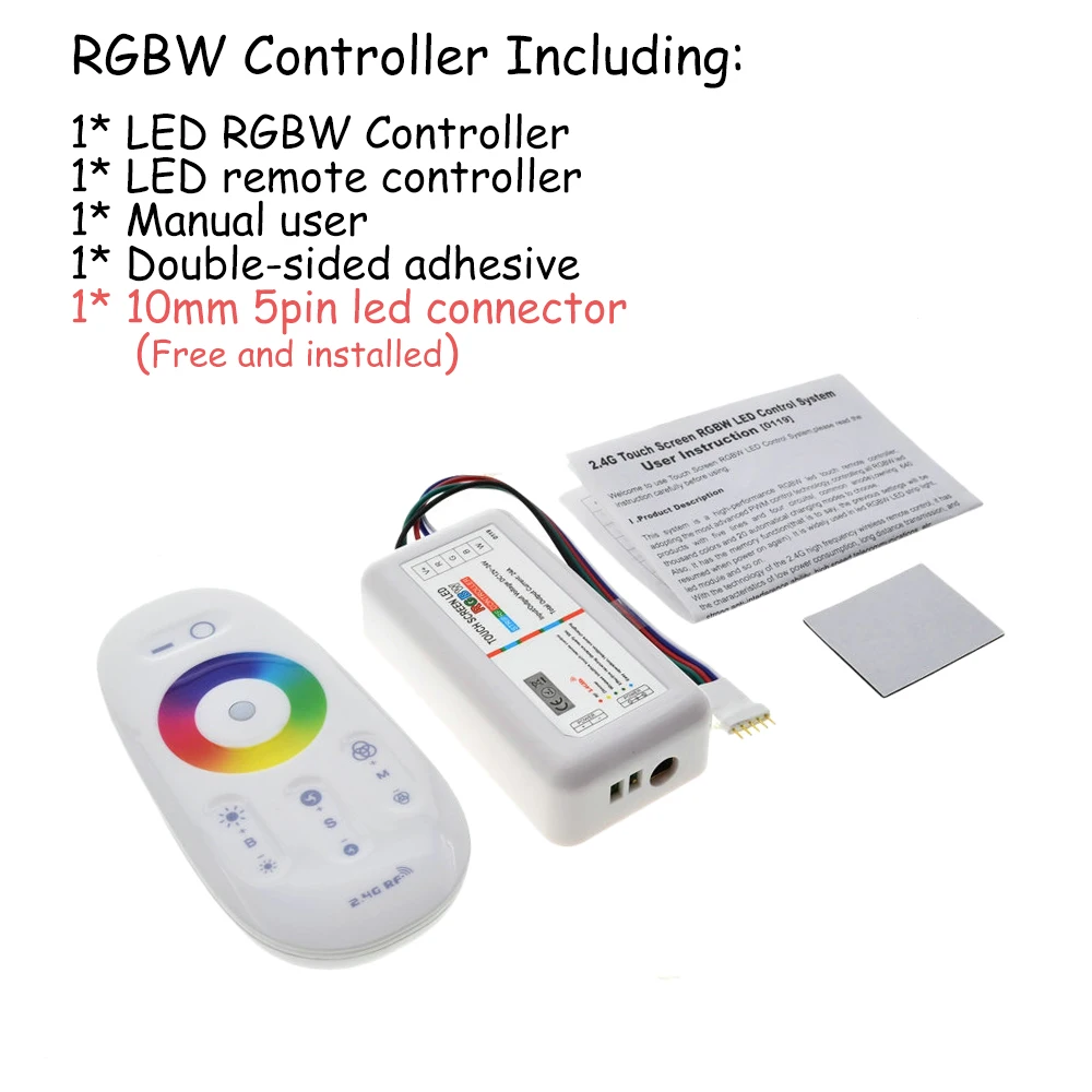 RGBW/RGB светодиодный контроллер Сенсорный экран 2 4 г DC12 24V 18A пульт дистанционного