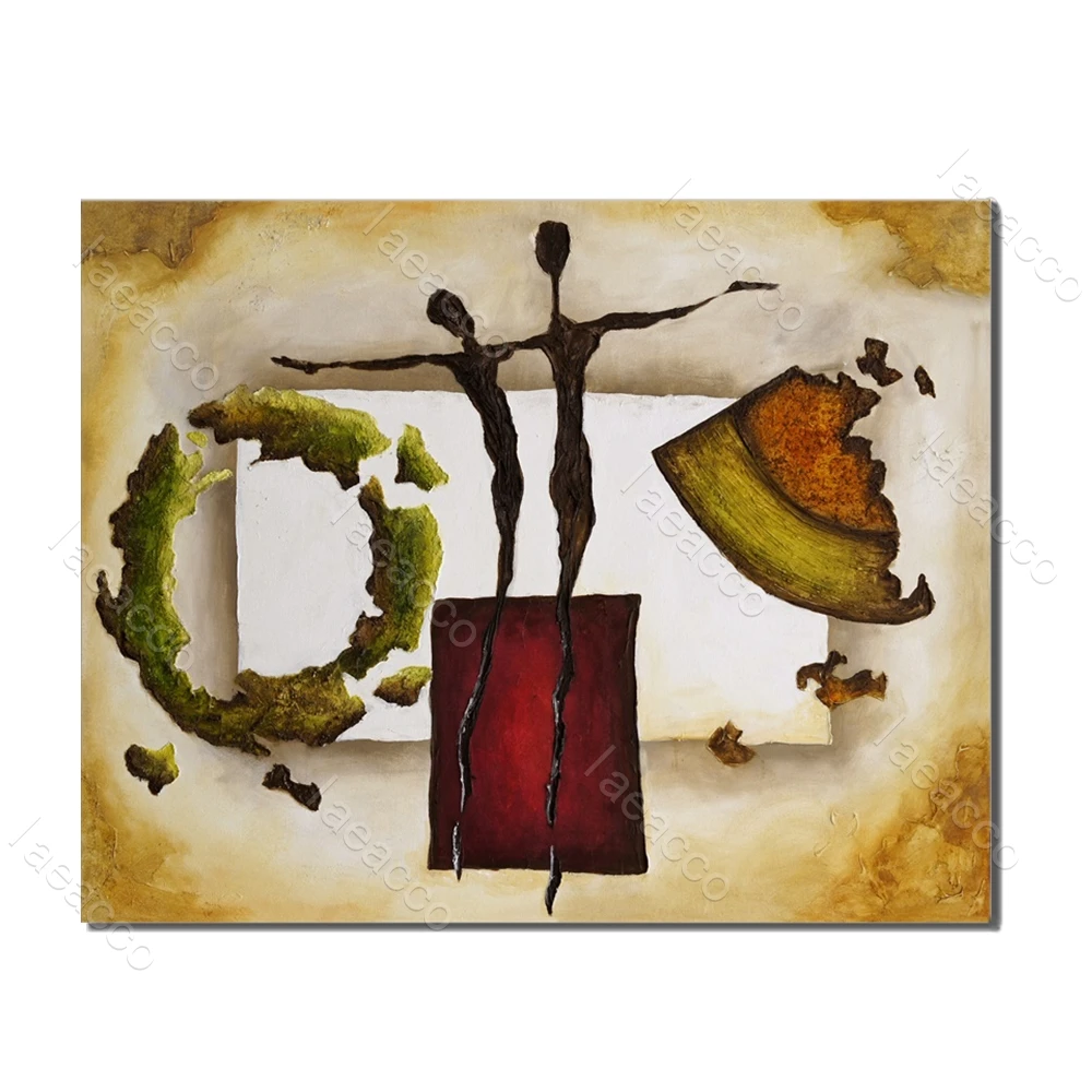 

Laeacco Nordic Wall Artwork Graffiti Posters and Prints Abstract Canvas Painting For House Home Living Room Decoration No Frame