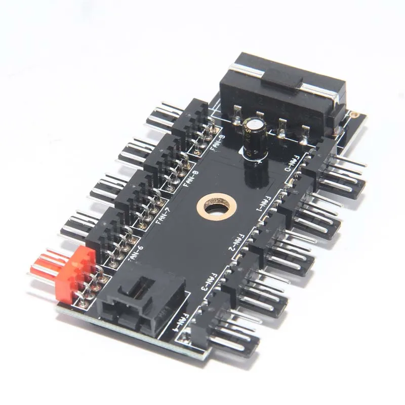 Новый черный ПК от 1 до 10 4 контактный кулер Molex вентилятор охлаждения