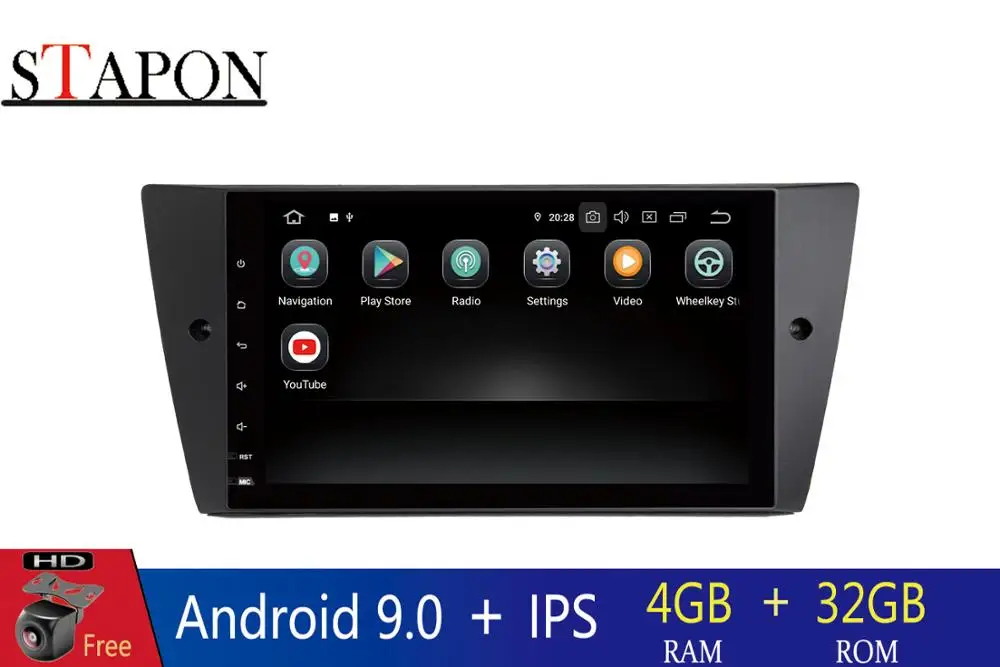 STAPON 2din Android 9 0 Восьмиядерный процессор для BMW 3 серии E90 4 Гб ОЗУ автомобильный DVD 7
