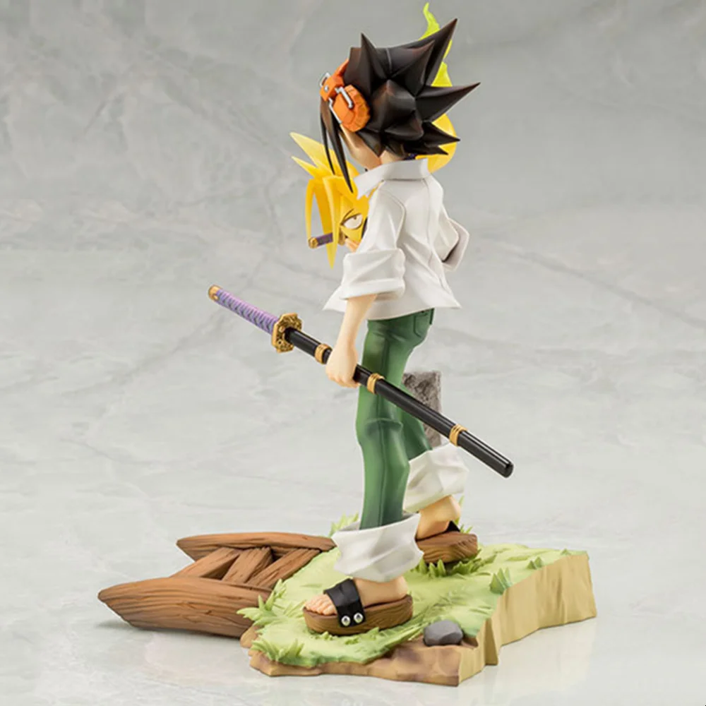 Shaman King Yoh Asakura AMIDAMARU игрушки ARTFX J Brinquedos фигурка Juguetes Коллекционная модель подарок